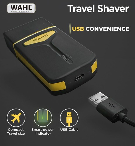 Wahl Travel Shaver USB, Wedding Gift, 0.4 mm cutting length, 45 minutes run - Picture 5 of 6