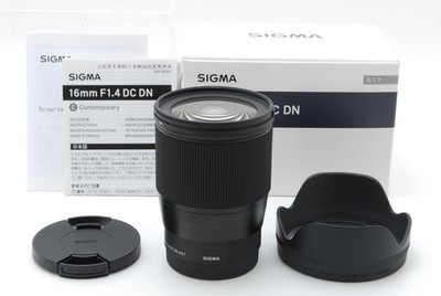[Almost Unused] Sigma 16mm F1.4 DC DN Contemporary Lens For Sony E from JAPAN