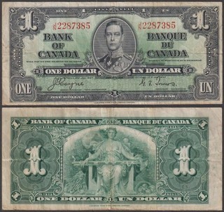 Canada George VI 1 Dollar 1937 VF P 58