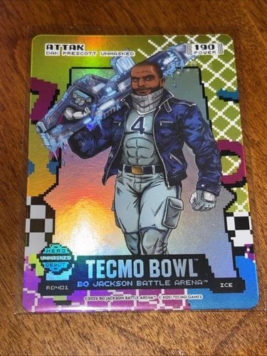 2026 Bo Jax Battle Arena BOBA Tecmo Bowl #190HP Attack (Dak Prescott) RD401 Ice