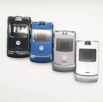 Unlocked Motorola RAZR V3 Retro Flip Phone  - Pristine GRADE A+