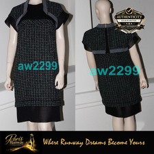 CHANEL 13s 2013 $5665 Nwt 2013 Adorable Tweed Dress Suit 40 With Extra Fabric