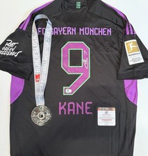 Harry Kane Handsigniert FC Bayern M&uuml;nchen Trikot Zertifiziert & Medaille