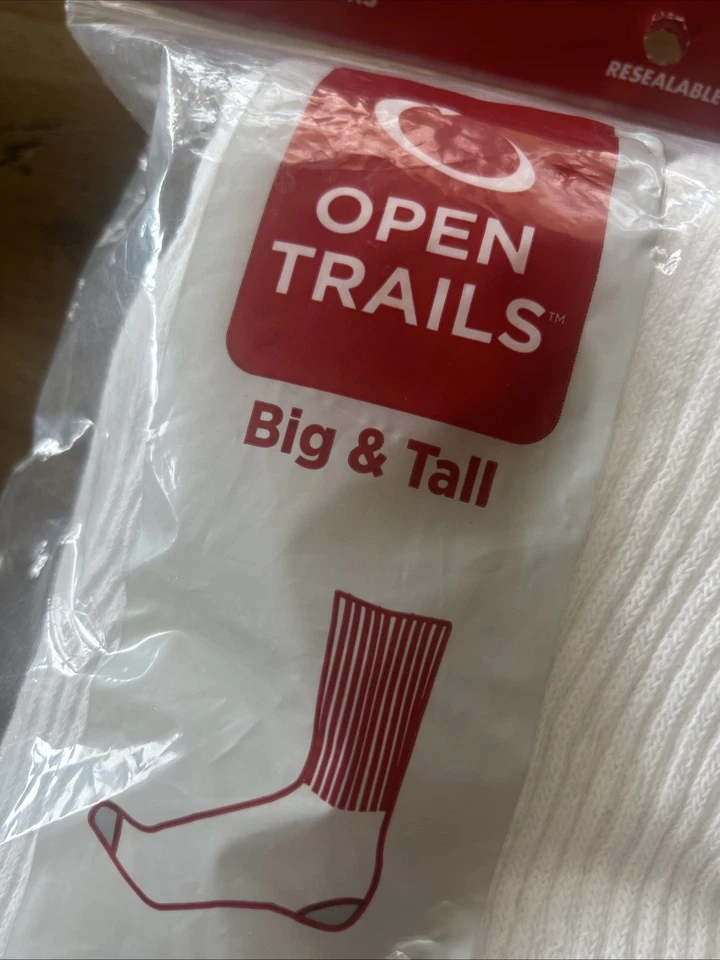 Calcetines vintage Gildan grandes y altos para hombre ~ 6 prs ~ talla 12-16 ~ acolchados ~ EE. UU. NUEVOS CON ETIQUETAS Foto 3 de 4