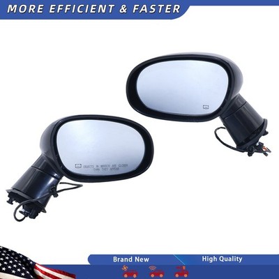 Fit 15-19 Dodge Challenger SRT Hellcat SXT Pair Left Right Power Heated Mirror