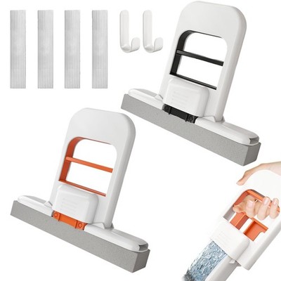 Taiyyi 2 Stück Mini Faltbarer Tischmopp,Mini Foldable Desktop Mop,Enthält Zwe...