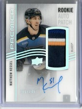 2023-24 Upper Deck Premier Matthew Kessel Rookie AutoPatch #AR-KS 196/249 Blues