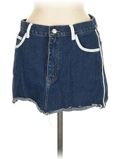 Musera Women Blue Denim Skirt M