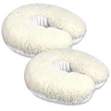 2 Pcs Massage Face Cradle Cover Fleece Massage Table Headrest Cover 14.6'' X 13'