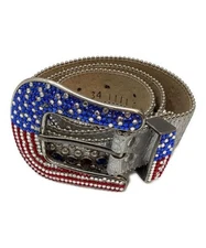 b.b.Simon                    swarovski belt Multi colored