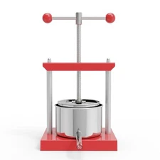 EJWOX Manual Top-Handle Wine Press 0.53 Gal -  Assorted Sizes , Colors 