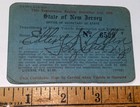 Rare Antique ID'd WWI, WWII, Police Detective Motorcycle License Card! NJ! 1920 — photo 4