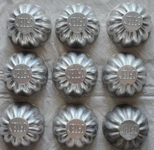 Vintage Lot of 9 Aluminum Jello Molds