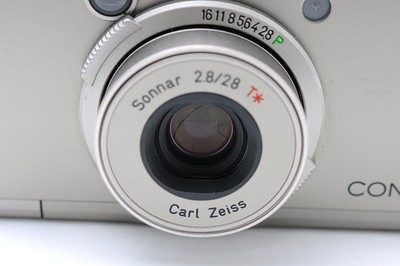 Mint Contax Tix Carl Zeiss 28mm f/2.8 Point & Shoot APS Film