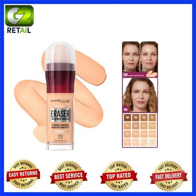 Hydrating Maybelline Instant Age Rewind Foundation SPF 20 - 1 Count, Shade 120