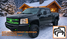 Textured Pocket Rivet Fender Flares Set For 07-13 Chevrolet Silverado Short Bed