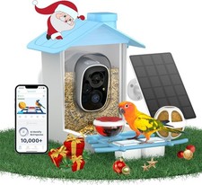   Smart Bird Feeder w/ Camera Solar Powered, Birdfeeder Cam for Outside, AI Spec