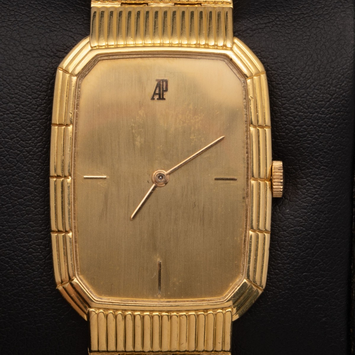 Audemars Piguet Vintage B37529 Watch 18K Gold Champagne Dial