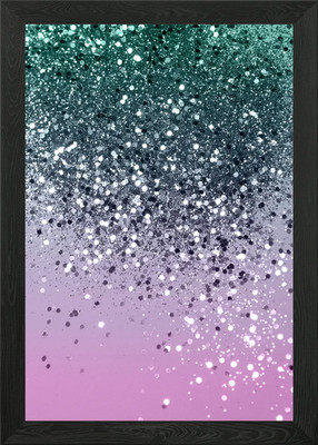 Summer Love Glitter 1 Framed Wall Art Poster Canvas Print Picture