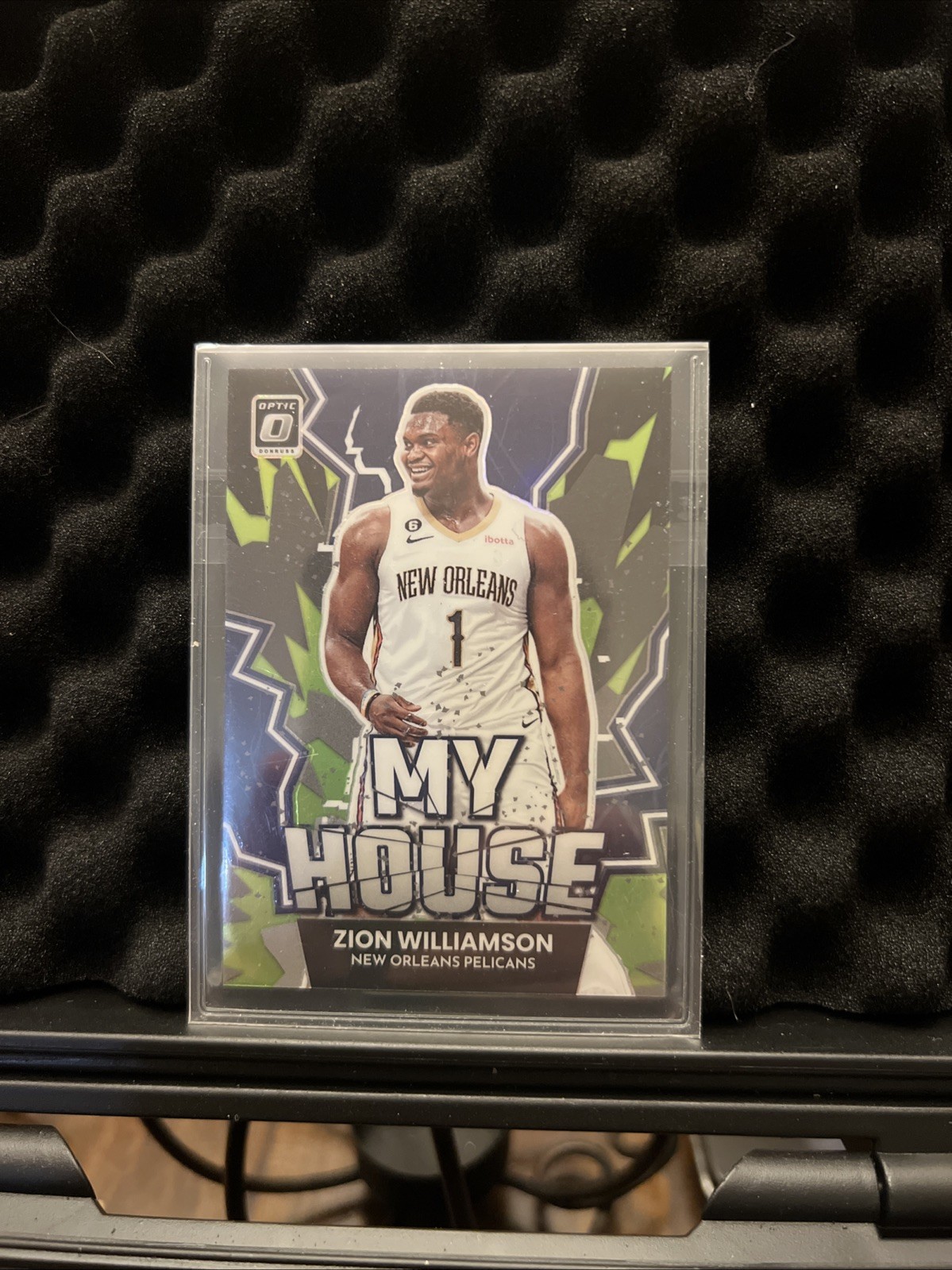 Zion Williamson 2022-23 Donruss Optic My House Lime Green /149 Pelicans SP #20