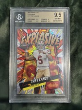 2022 Panini Absolute - Explosive Trey Lance #E11 Beckett  9.5
