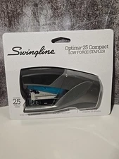 Swingline Optima 25 Compact Stapler Light Touch 87843TA Blue / Gray - NEW (160)
