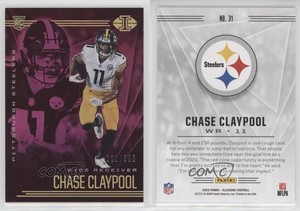 2020 Panini Illusions Trophy Collection Pink /399 Chase Claypool #31 Rookie RC