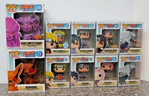 Funko Pop! Naruto Lot of 10 *Team 7, Itachi, Kurama*