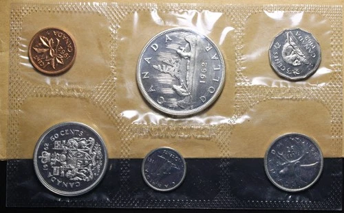 Canada 1962 Mint Proof Like Set With Envelope (BBX)