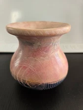 Hand Carved 3” Soap Stone Art Vase Kenya | African Etched Fish Themed