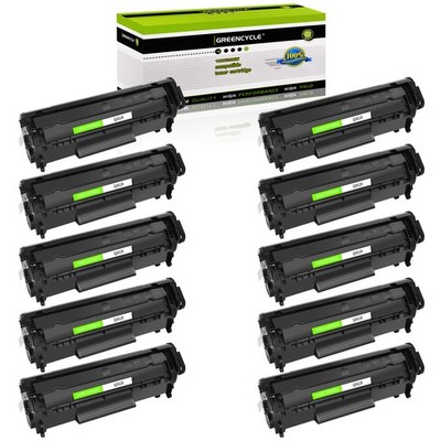 10PK Q2612X 12X Toner Cartridge Compatible For HP LaserJet 1015 1018 1020