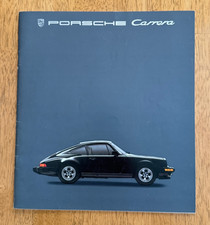 Vintage Original 1985 Porsche Carrera Sales Brochure Advertising Memorabilia