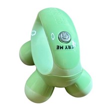 HoMedics Quatro Mini Handheld Massager Battery Operated Portable Green Hand Grip