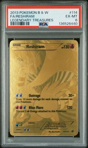 Reshiram graded PSA 6 for sale on eBay