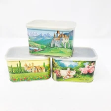 Set of Three Decorative General Foods International Coffee Tins