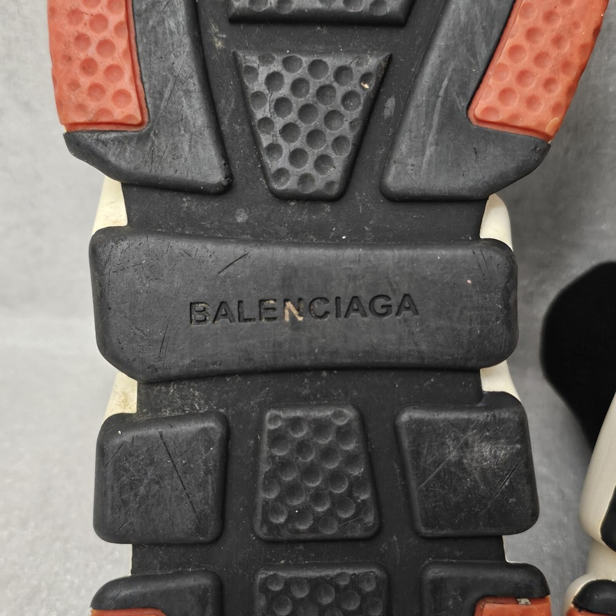 Balenciaga Speed Trainer Black Red Sneaker Shoe No Laces