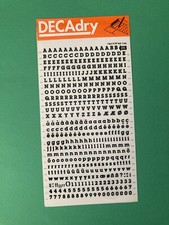 DECADRY N  225 RUB-ON BLACK LETTERS  NUMBERS TRANSFER  18pt-0.197 inch-5 mm 