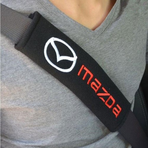 2PC Car Safety Seat Belt Shoulder Pad Cover for Mazda CX5 CX7 MX6 RX7 MX5 3 6 9 - Imagen 5 de 5