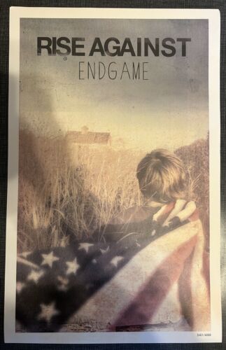 Rise Against - Endgame Limited 14”x22” Promo Poster. Nummeriert #3461/4000