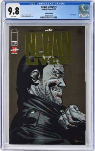 Negan Lives # 1 CGC 9.8 Gold Foil Retail Incentive Cover 2020 Image Walking Dead - Picture 1 of 1