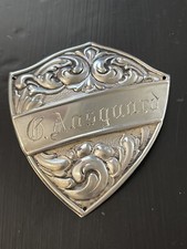 830er Silber Norwegen Norweger Mantel Schild 2271