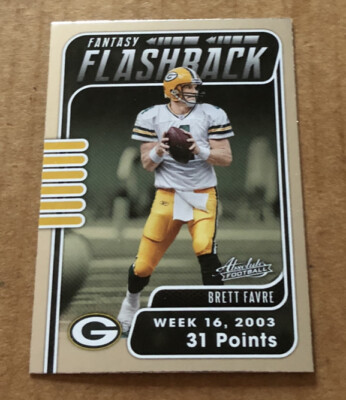 2020 ABSOLUTE FANTASY FLASHBACK #1 BRETT FAVRE PACKERS $$$$