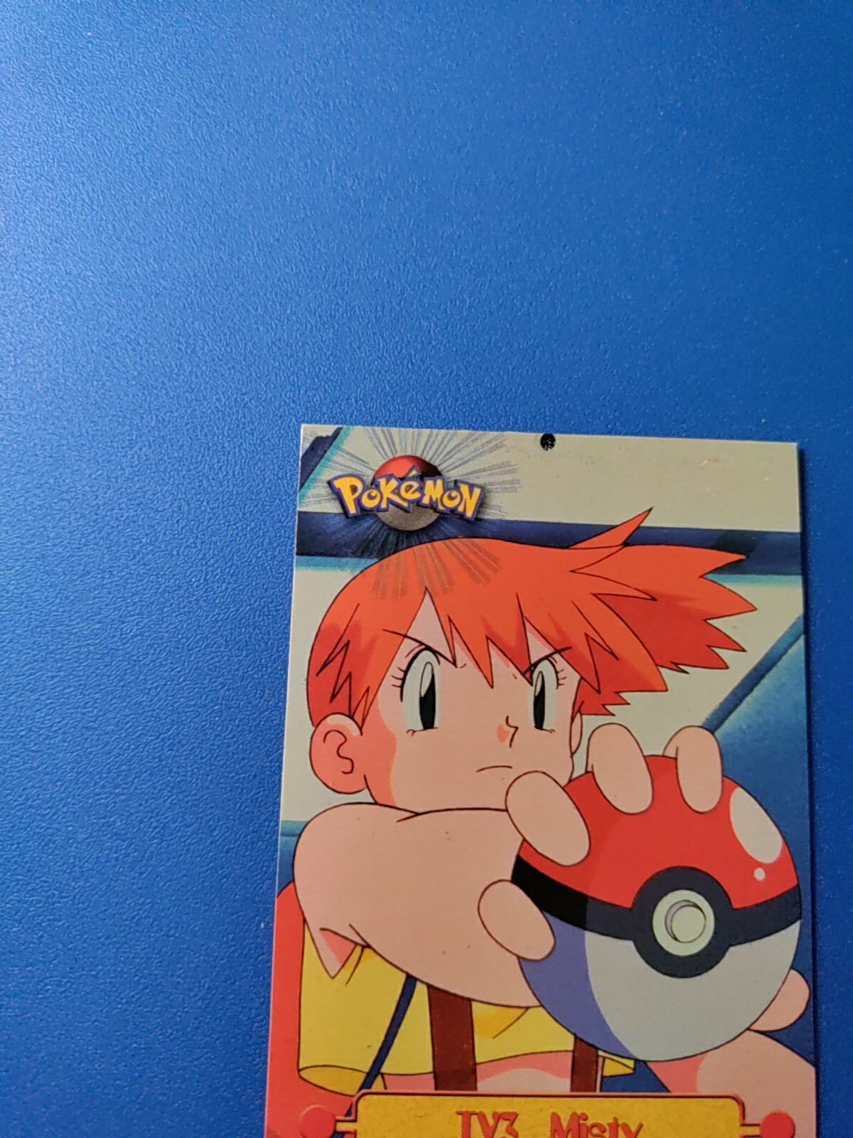 1999 Pokemon Misty Black TV3 Topps Oval Nintendo TV Animation Edition Series 1 - Picture 6 of 6