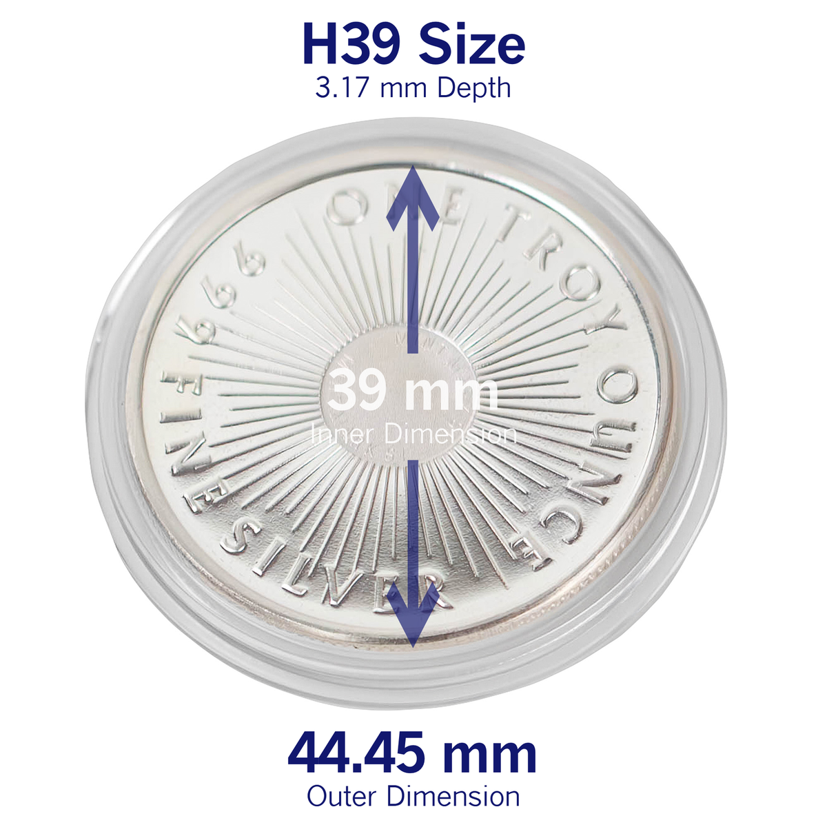 25 - Air-Tite H39 39mm Direct Ranking TOP10 Fit 1 O Capsules Holder For Coin - Foto 2