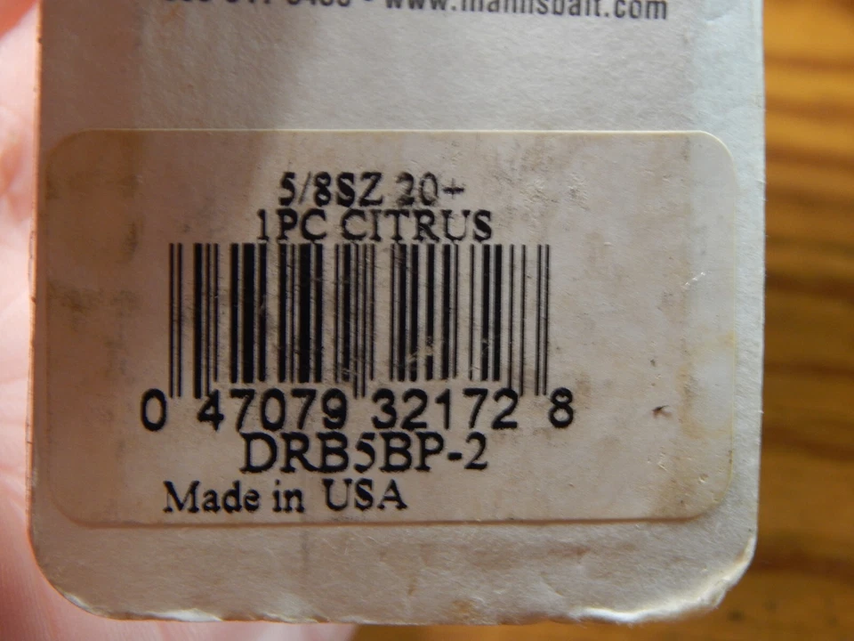 SEÑUELO CRANKBAIT 20+ VIEJO HOMBRE EN COLOR CÍTRICO NIP LQQK Foto 2 de 2