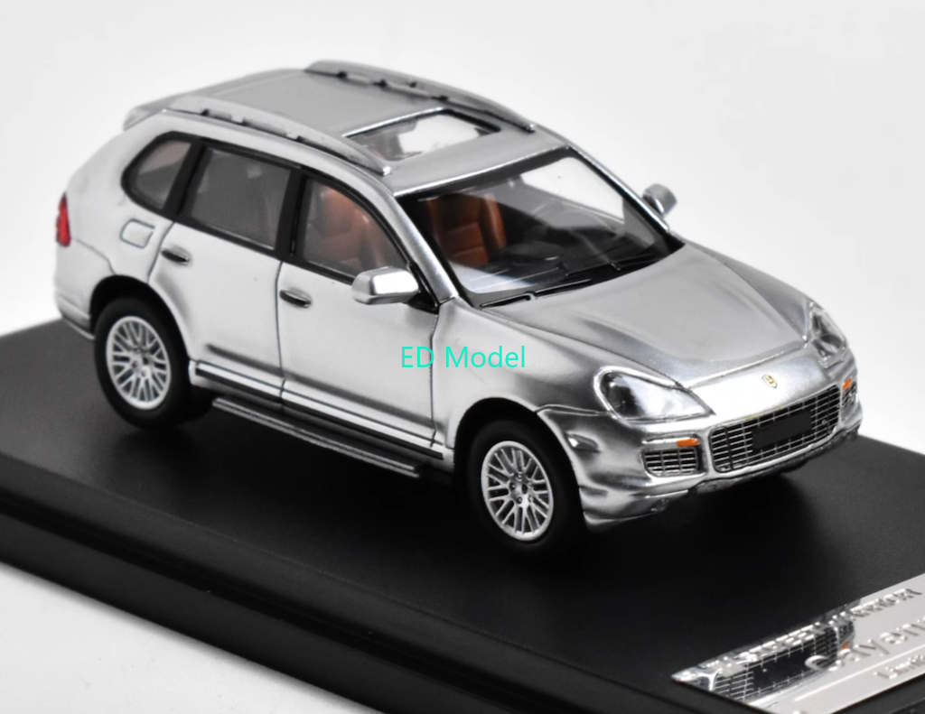 1:64 BN SW Silver Cayenne Turbo S Luxury SUV Diecast Model Car  