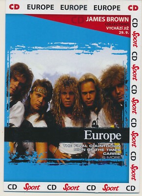 Europe final countdown 1984 2009 A5 Cardboard Sleeve Czech Republic CD  New