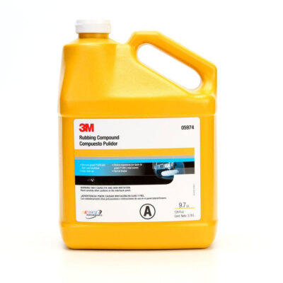 3M 05974 Rubbing Compound, Tan, Liquid, 1 Gallon
