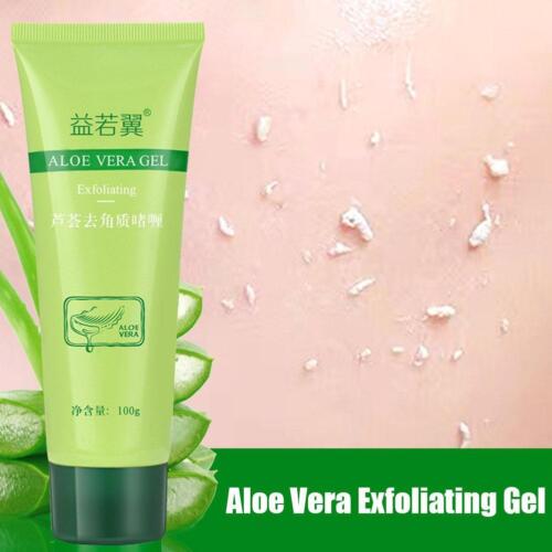 Aloe Vera Deep Cleansing Exfoliating Peeling Gel Facial Moisturizing Scrub E5Y6