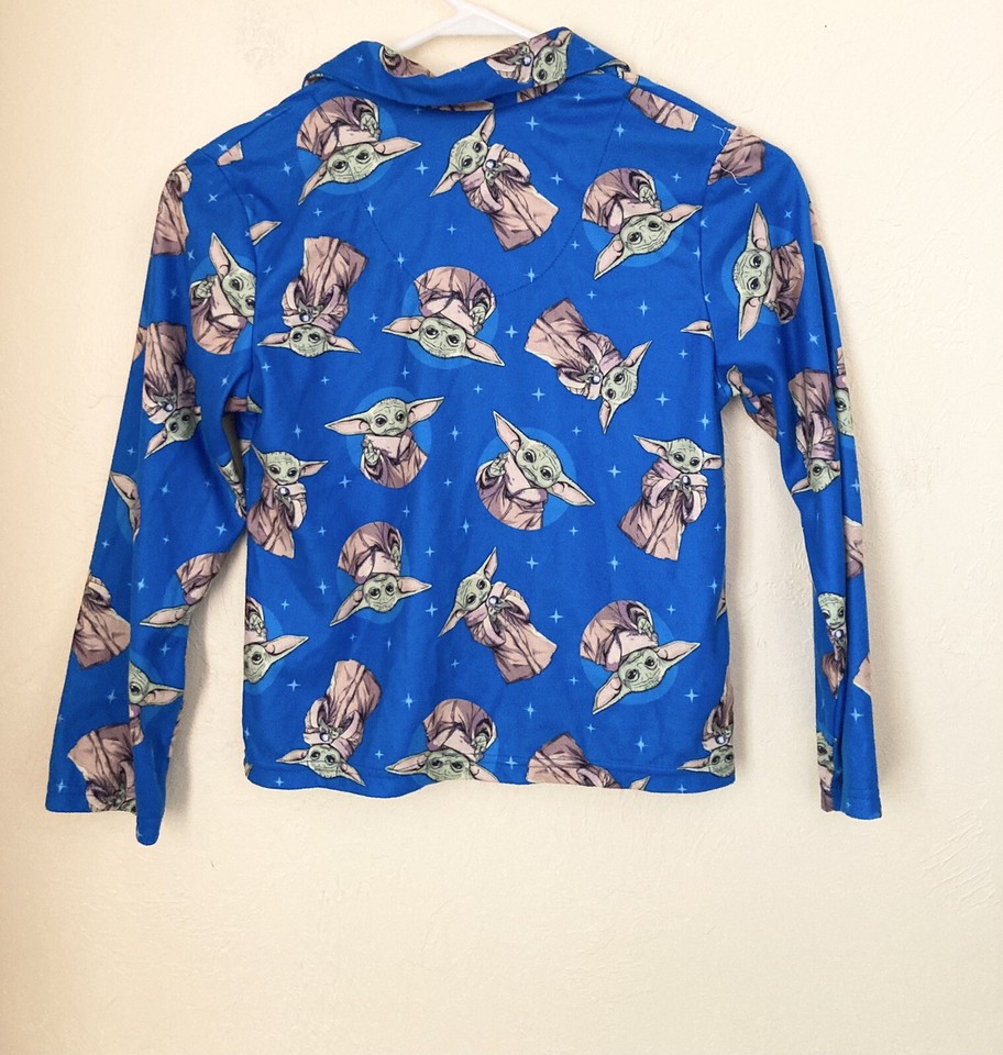 Sleepwear Boys' Star Wars Mandalorian The Child Grogu Blue Flannel